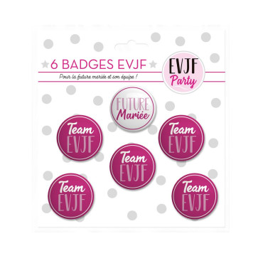 6 Badges EVJF Party