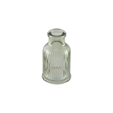 Mini vase verre strie vert...