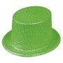 Chapeau Haut de forme pailleté fluo vert