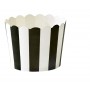 24 Moules pour cupcakes rayés noir