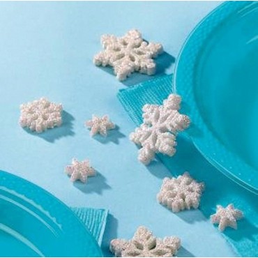 confettis flocons reine des neiges