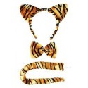 Set tigre: oreilles noeud papillon & queue