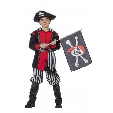 drapeau de pirate avec hampe 
