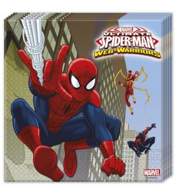 serviettes spiderman