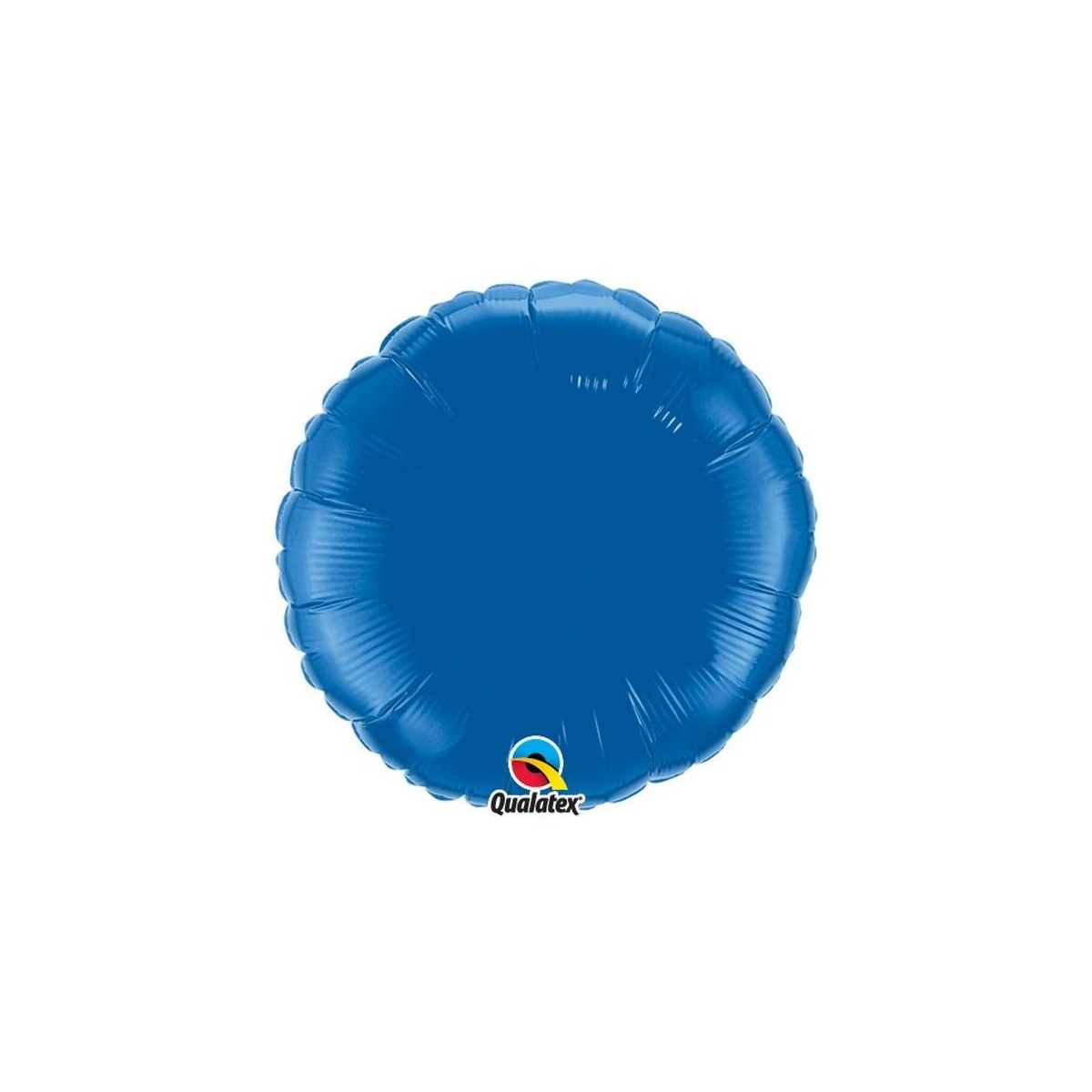 ballon metallise rond bleu