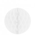 Boule alvéolée blanche 10 cm