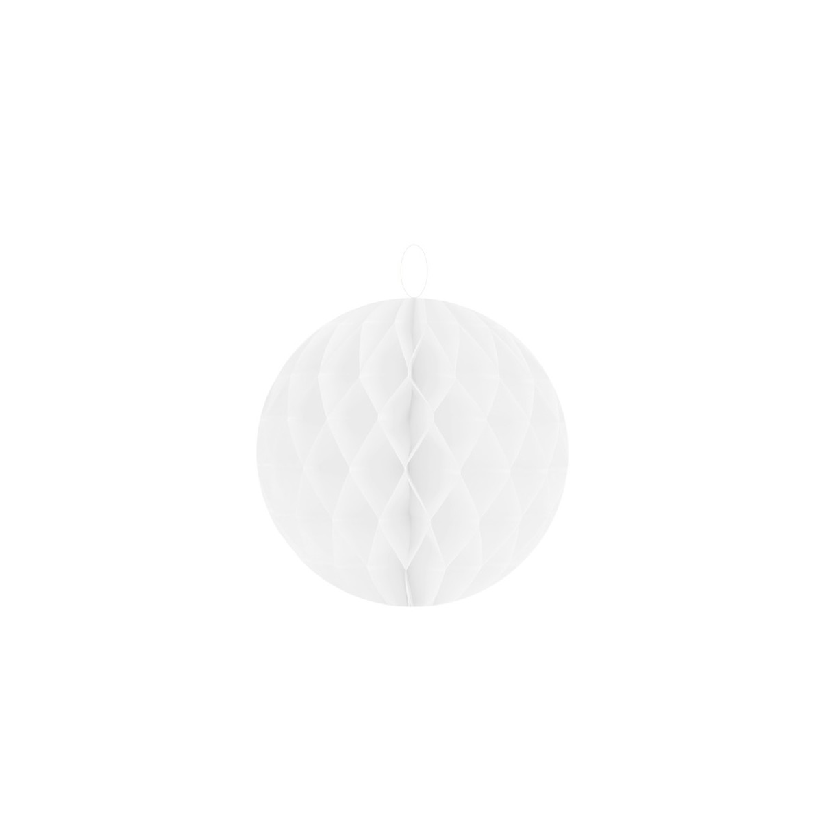 Boule alvéolée blanche 10 cm