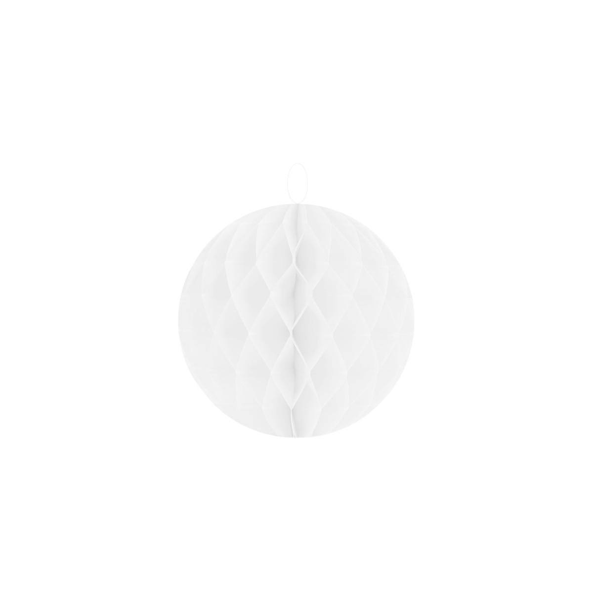 Boule alvéolée blanche 20 cm