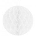 Boule alvéolée blanche 30 cm