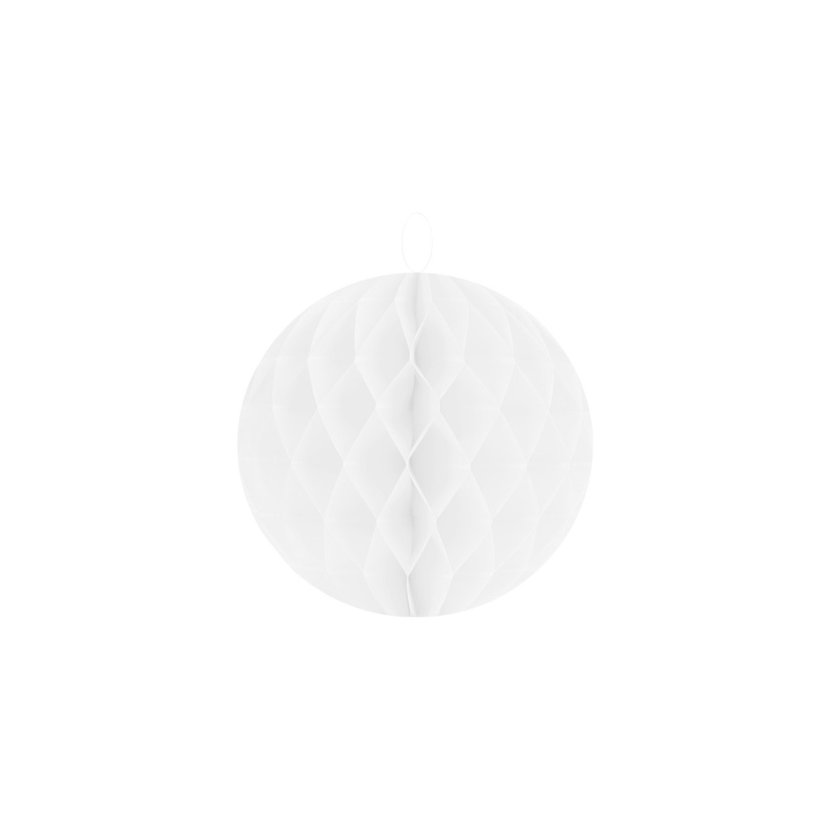 Boule alvéolée blanche 30 cm