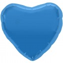 ballon metallise coeur bleu turquoise