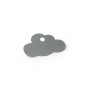 24 Etiquettes nuage grises