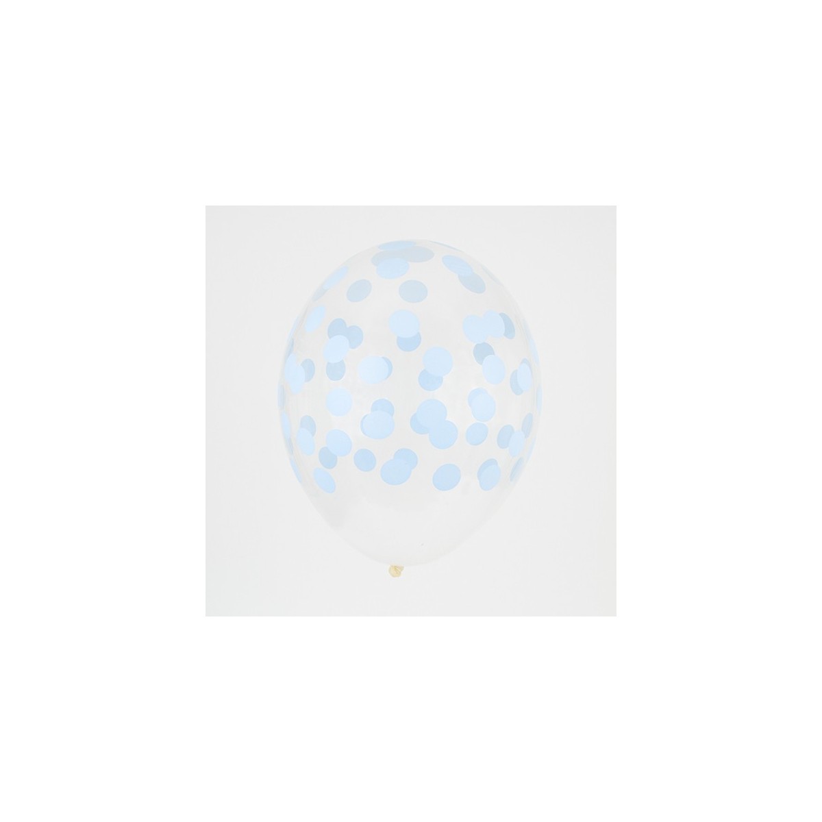 Ballons latex confettis bleu ciel My Little Day