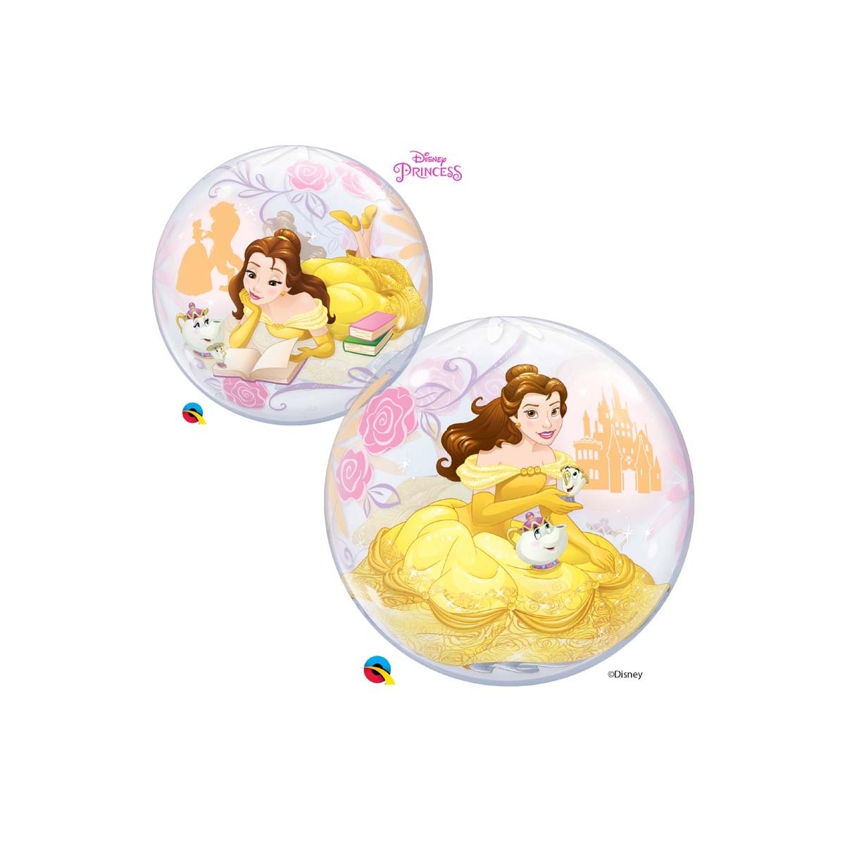 Ballon single Bubble  Princesse Belle