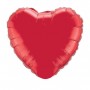 Ballon métallisé coeur rouge - 45 cm
