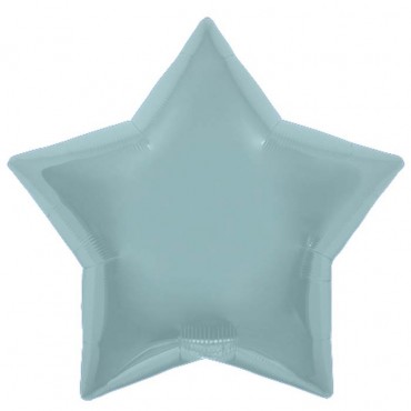Ballon mylar étoile bleu pastel