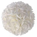 boule roses blanche