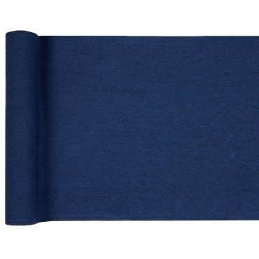 Chemin de table coton jean bleu