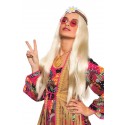 longue perruque hippie blonde